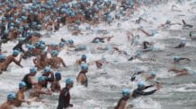 A natação em águas abertas ( natação no mar) vem ganhando força no Rio de Janeiro